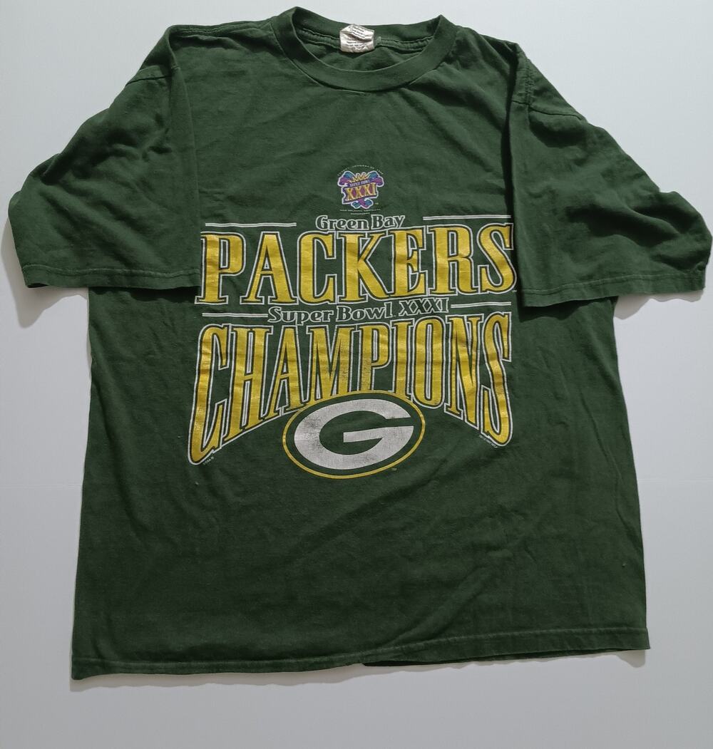 Vintage Green Bay Packers T-Shirt XL Super Bowl NFL Football 1990s